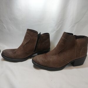 B.O.C. (Born Concept) Ankle Boots in Brown Suede